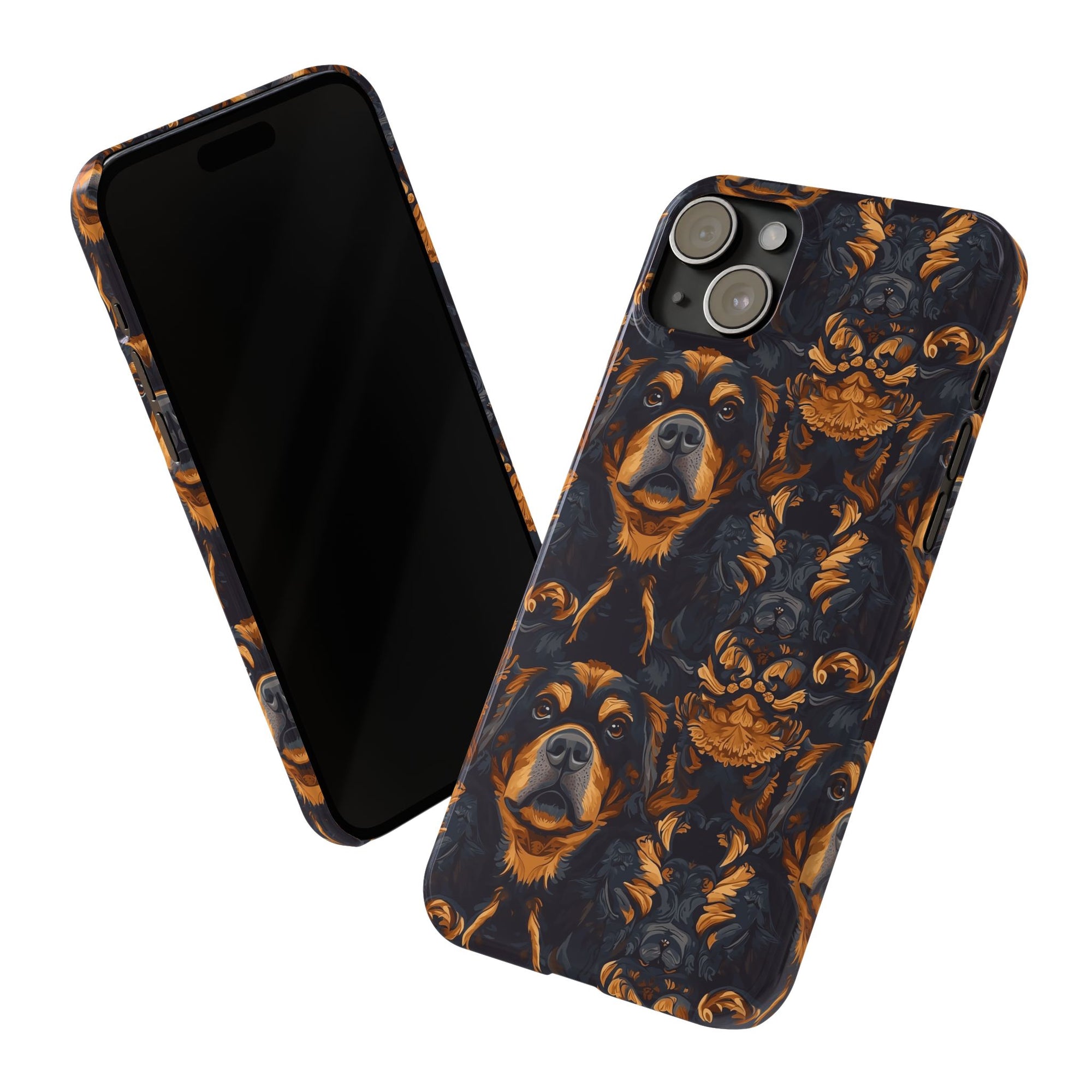 Modern Rottweiler Royalty Slim Phone Cases