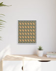 Blooming Goldie Glam Matte Canvas, Framed