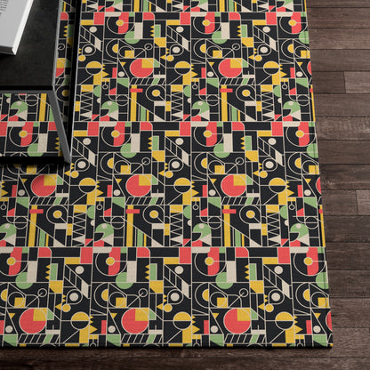 Kaleidoscope Dreams: Colorful Geometric Dorian Rug