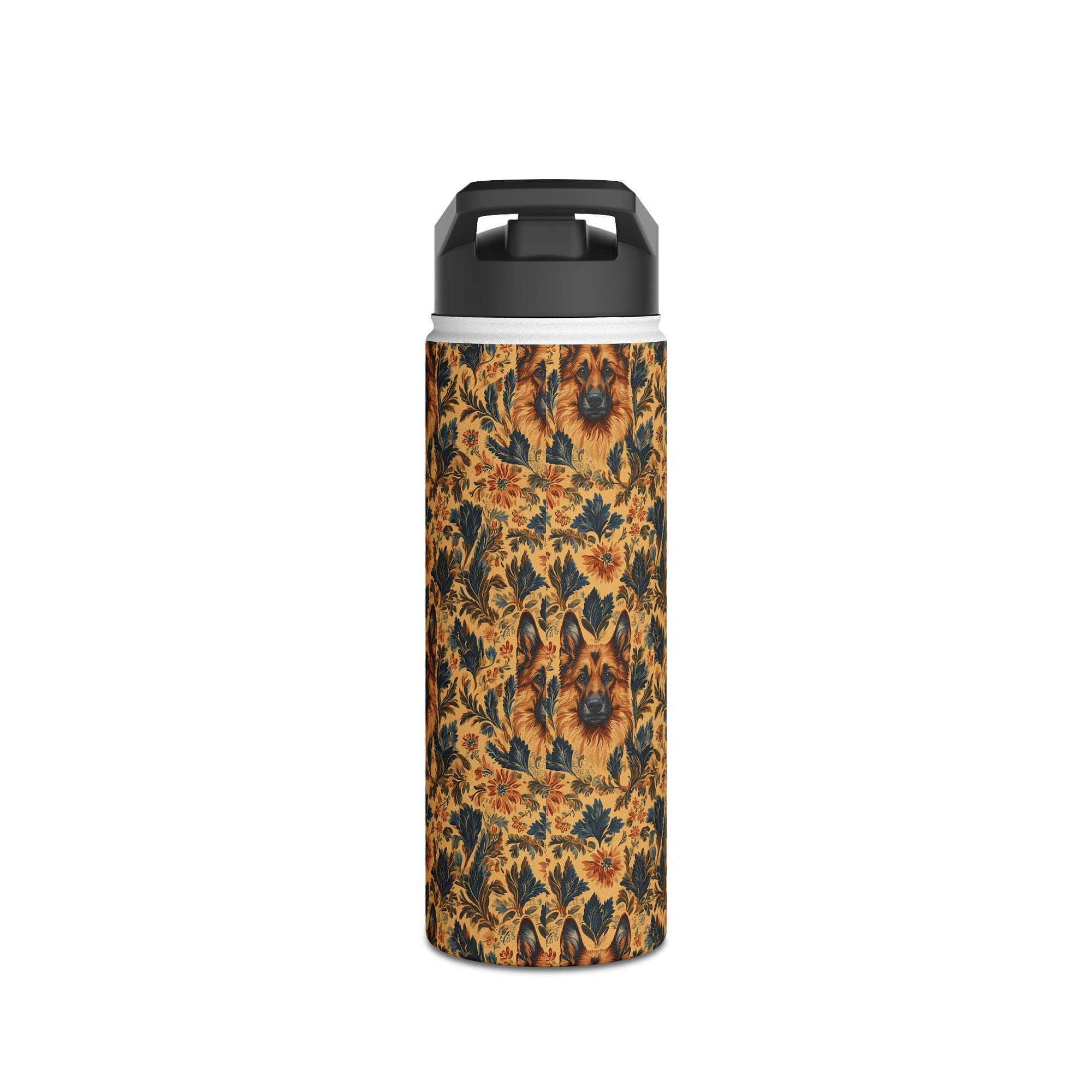 Autumnal German Shepherd Glamour Stainless Steel Water Bottle