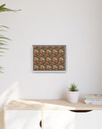 Blooming Pug Paradise Matte Canvas, Framed