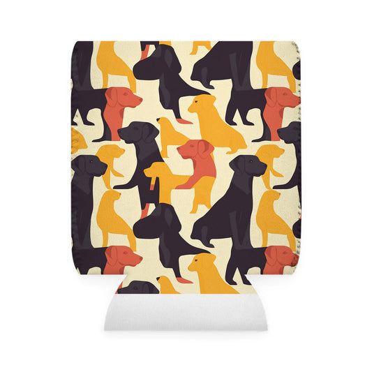 Modern Charm Labrador Chic Can Cooler Sleeve