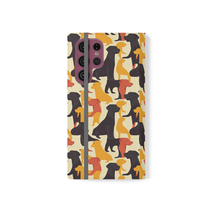 Modern Charm Labrador Chic Flip Cases