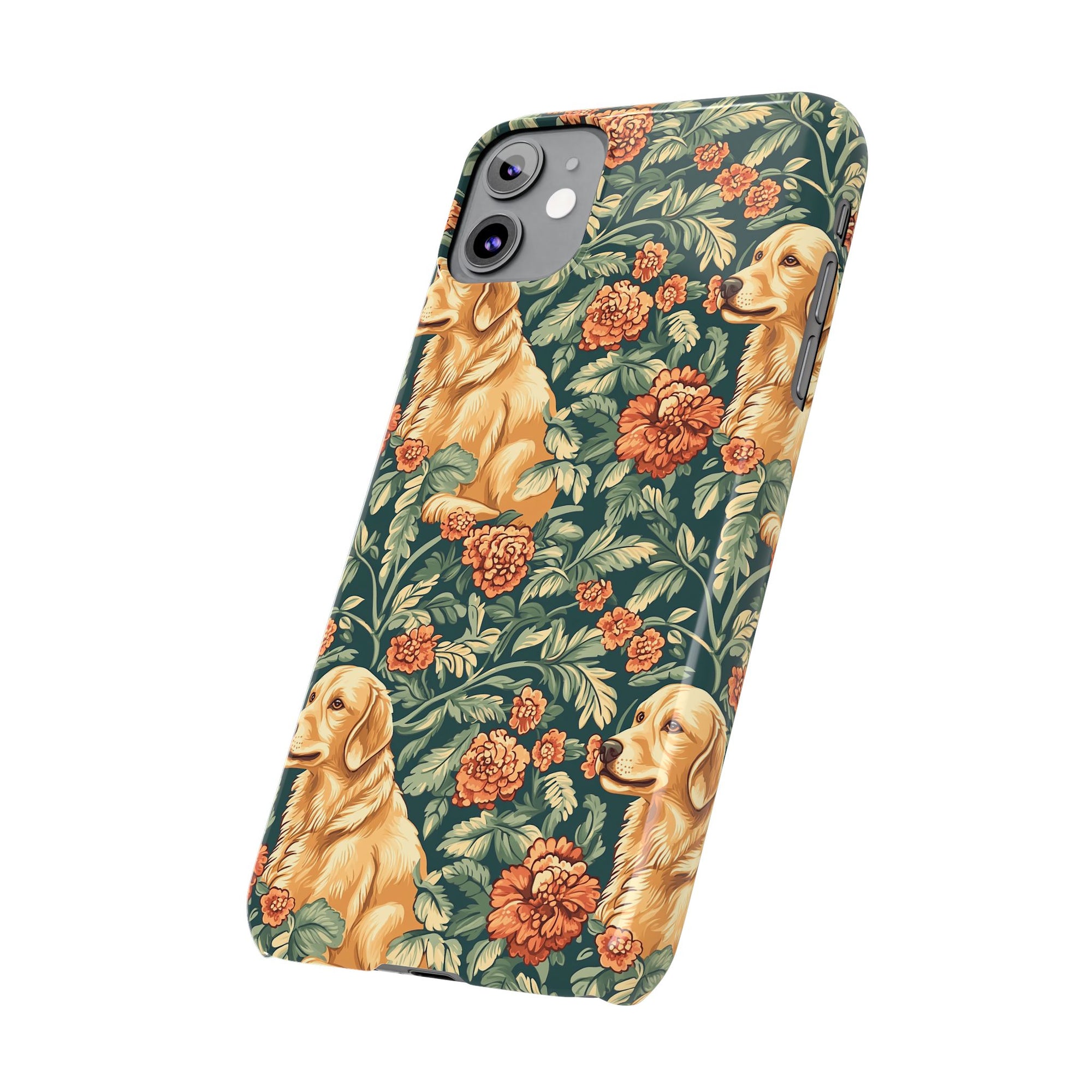 Blooming Goldie Glam Slim Phone Cases