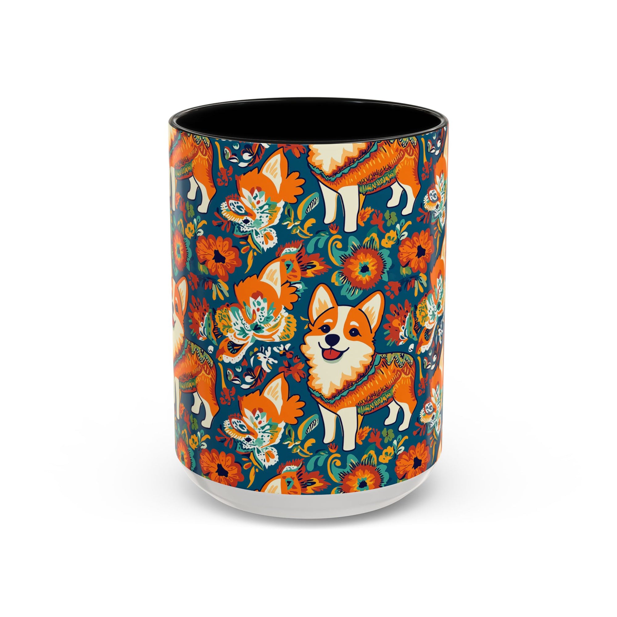 Corgi Carnival Couture Accent Coffee Mug