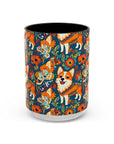 Corgi Carnival Couture Accent Coffee Mug