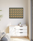 Blooming Goldie Glam Matte Canvas, Framed