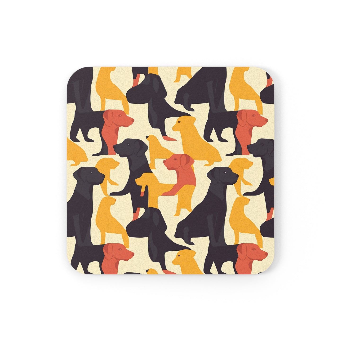 Modern Charm Labrador Chic Cork Back Coaster