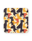 Modern Charm Labrador Chic Cork Back Coaster