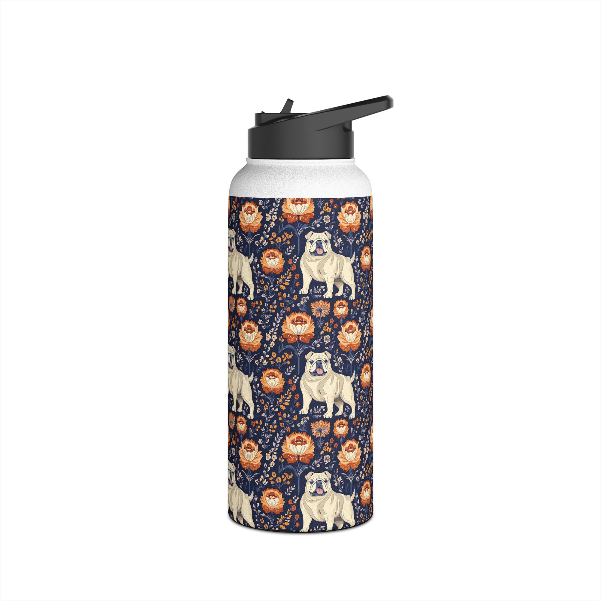 Bulldog Blossom Bonanza Stainless Steel Water Bottle