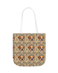 Bowtie Boxer Bliss Canvas Tote Bag