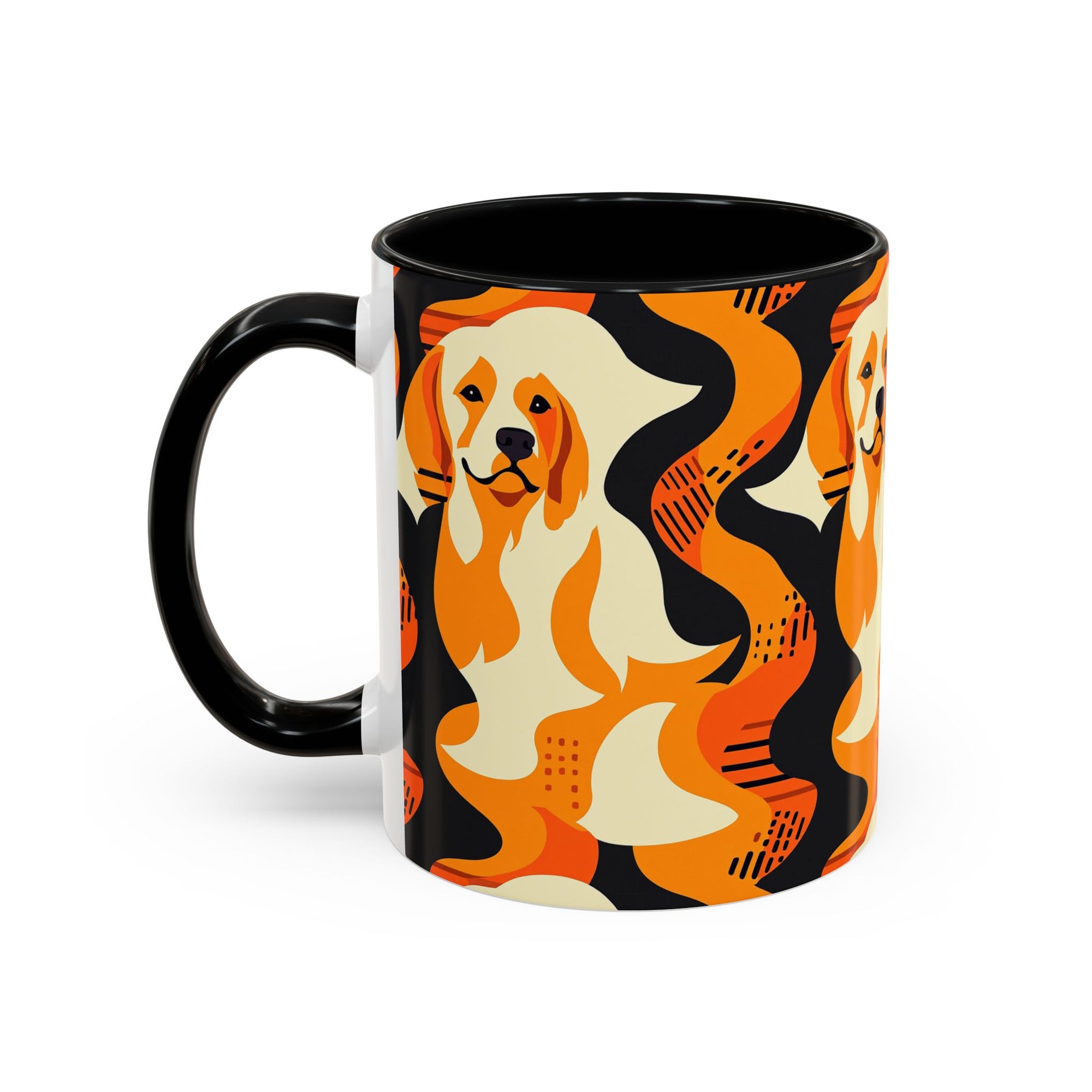 Golden Woof Abstract Glamour Accent Coffee Mug