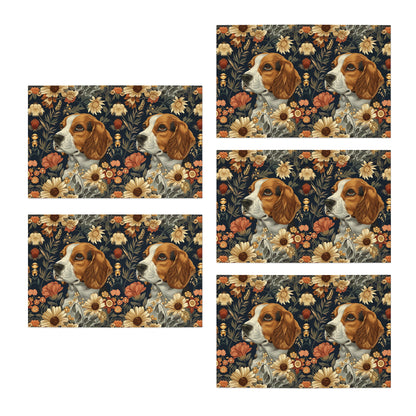 Beagle Blossoms Greeting Cards (5-Pack)