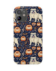 Bulldog Blossom Bonanza Slim Phone Cases