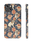 Blooming Bulldog Beauty Slim Phone Cases