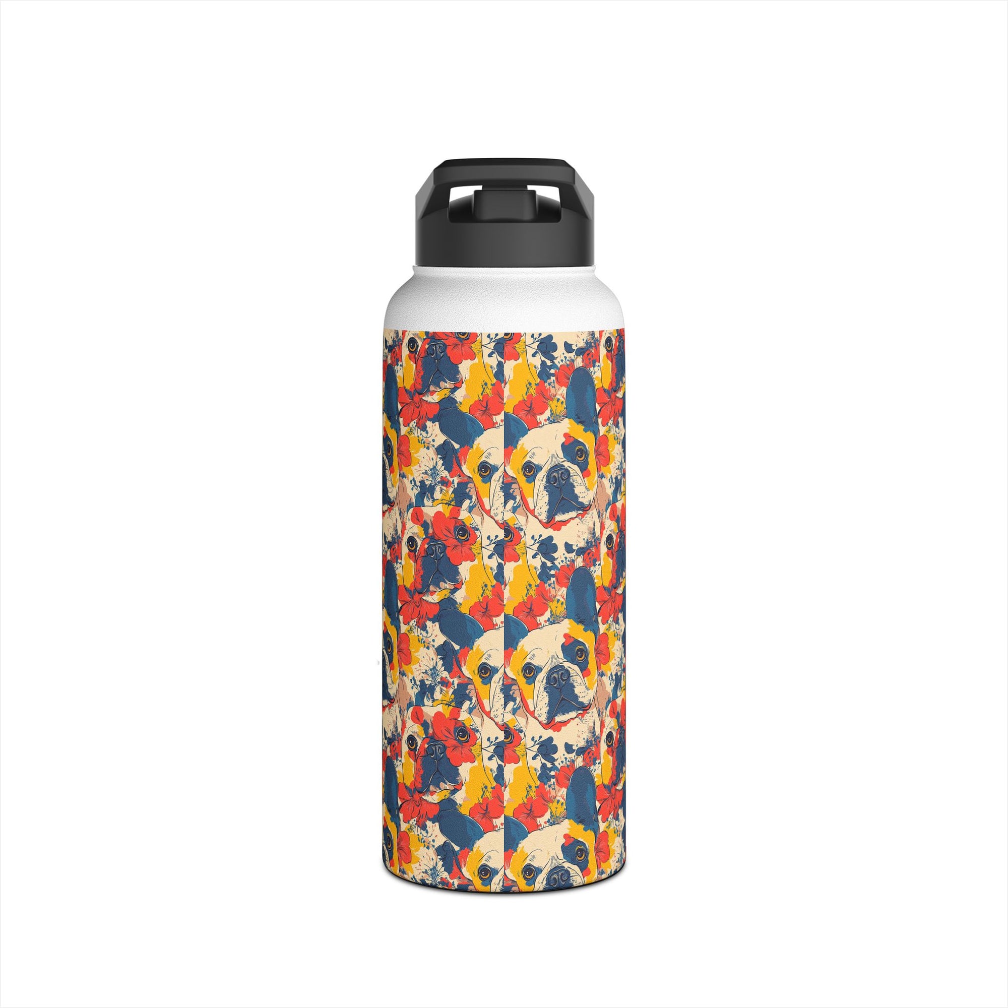 Bloom Pup Frenchietastic Splatter Stainless Steel Water Bottle