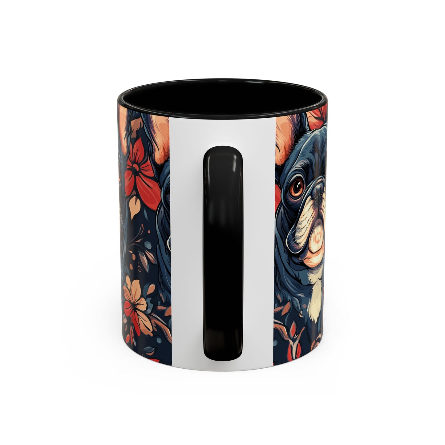 Gothic Rose Bulldog Noir Enchantment Accent Coffee Mug