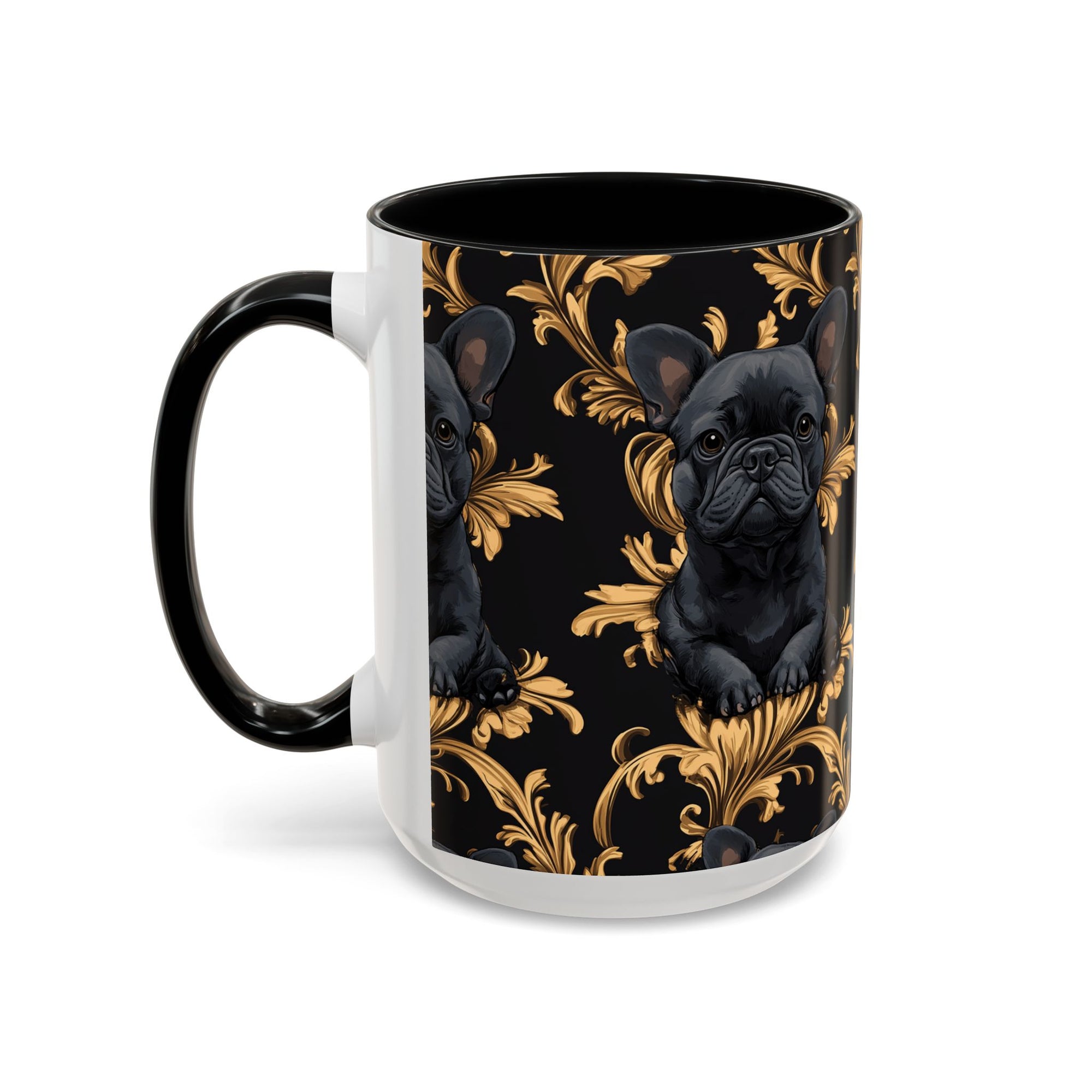 Regal Frenchie Noir Elegance Accent Coffee Mug