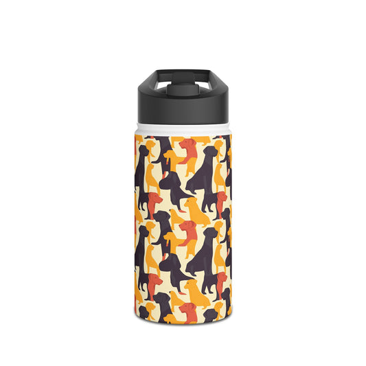 Modern Charm Labrador Chic Stainless Steel Water Bottle