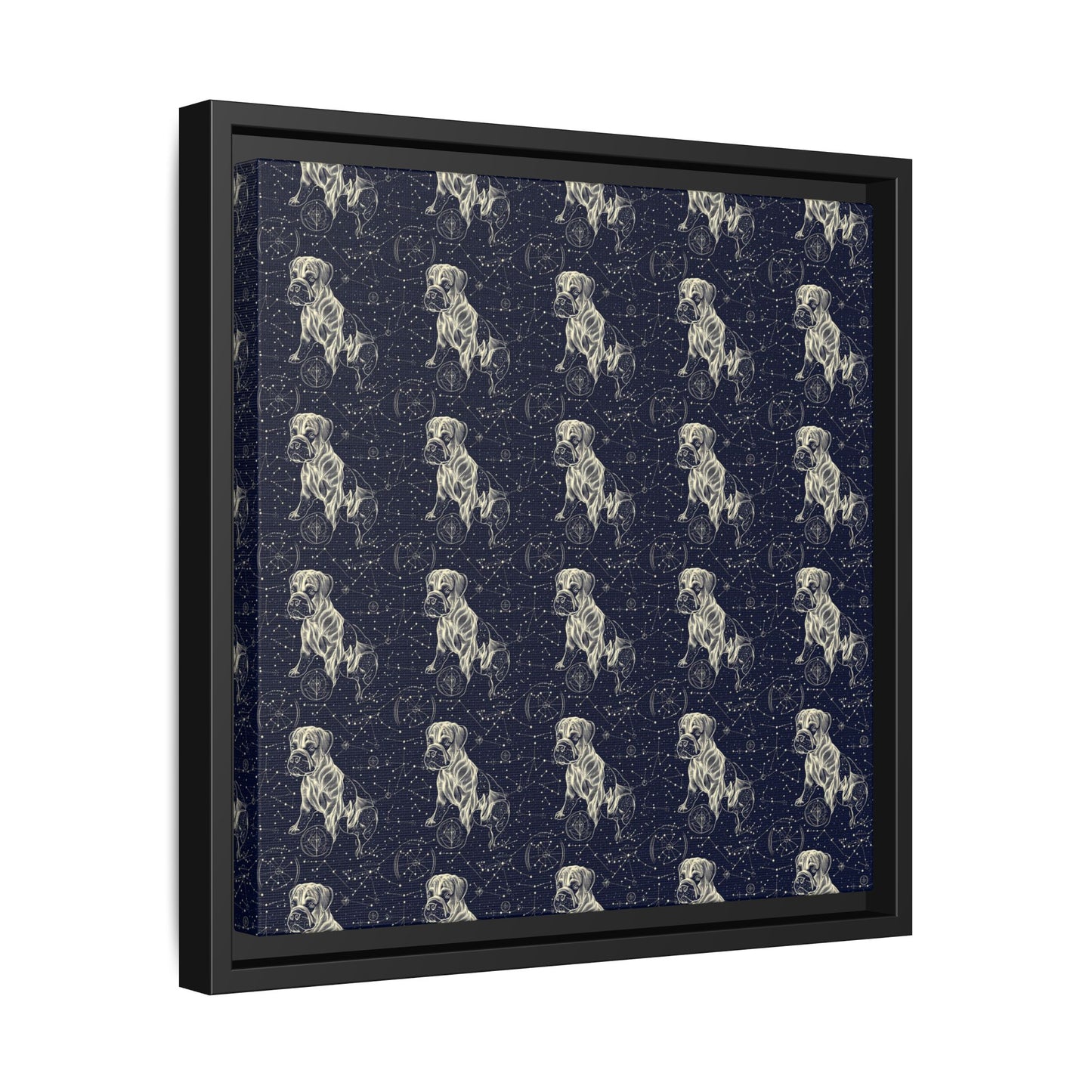 Celestial Boxer Bliss Matte Canvas, Framed