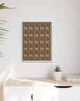 Blooming Pug Paradise Matte Canvas, Framed