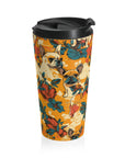 Frenchie Glow-Up Galore Stainless Steel Travel Mug