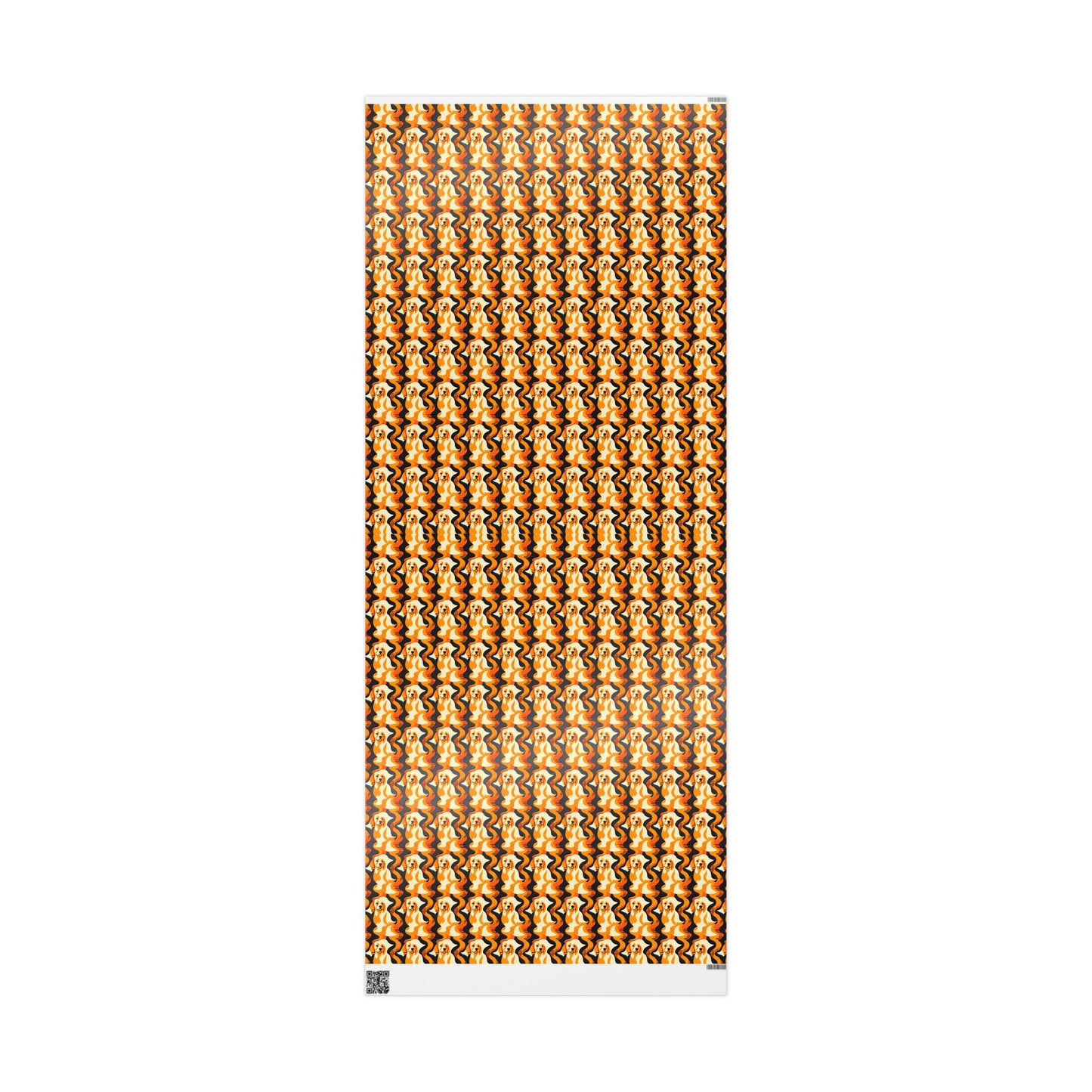 Golden Woof Abstract Glamour Wrapping Paper