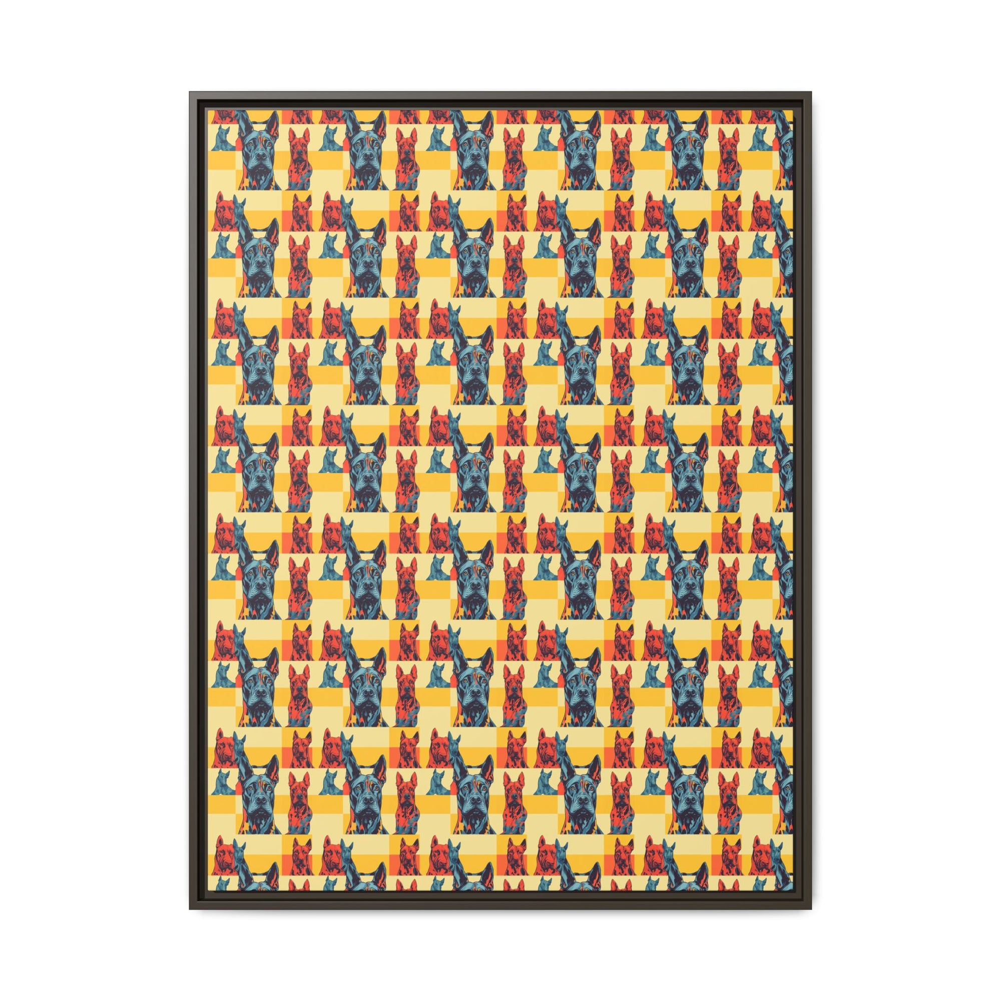 Dane-tastic Marvelous Mutt Mode Matte Canvas, Framed