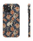 Blooming Bulldog Beauty Slim Phone Cases