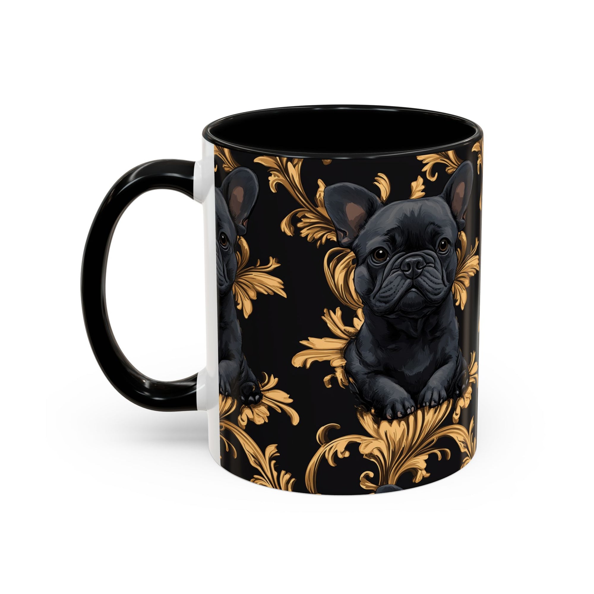 Regal Frenchie Noir Elegance Accent Coffee Mug