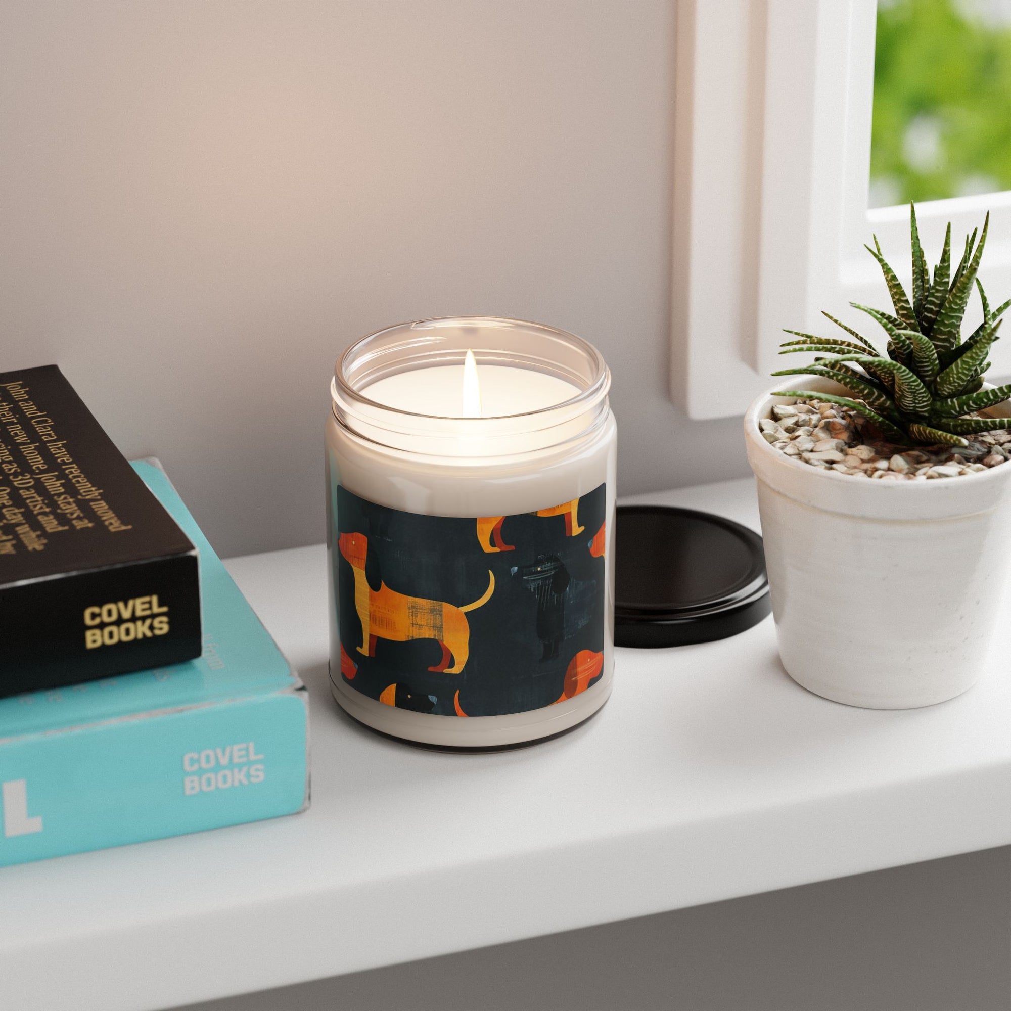 Dapper Dachshund Noir Glow Scented Soy Candle