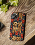 Yorkie Charm Twins Slim Phone Cases