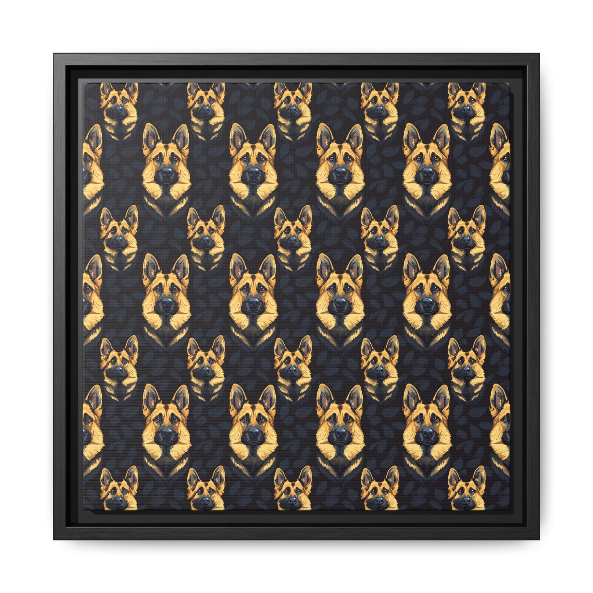 Majestic Hound Couture: German Shepherd LuxeBlend Matte Canvas, Framed