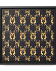 Majestic Hound Couture: German Shepherd LuxeBlend Matte Canvas, Framed