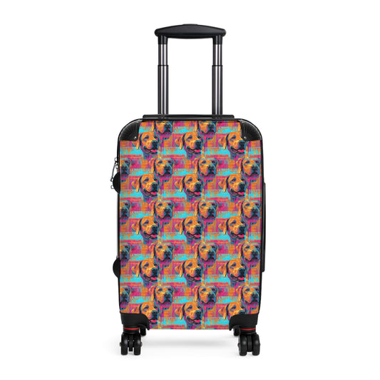 Rustic Charm Labrador Chic Suitcase