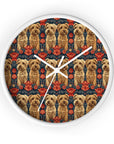 Yorkie Charm Twins Wall Clock