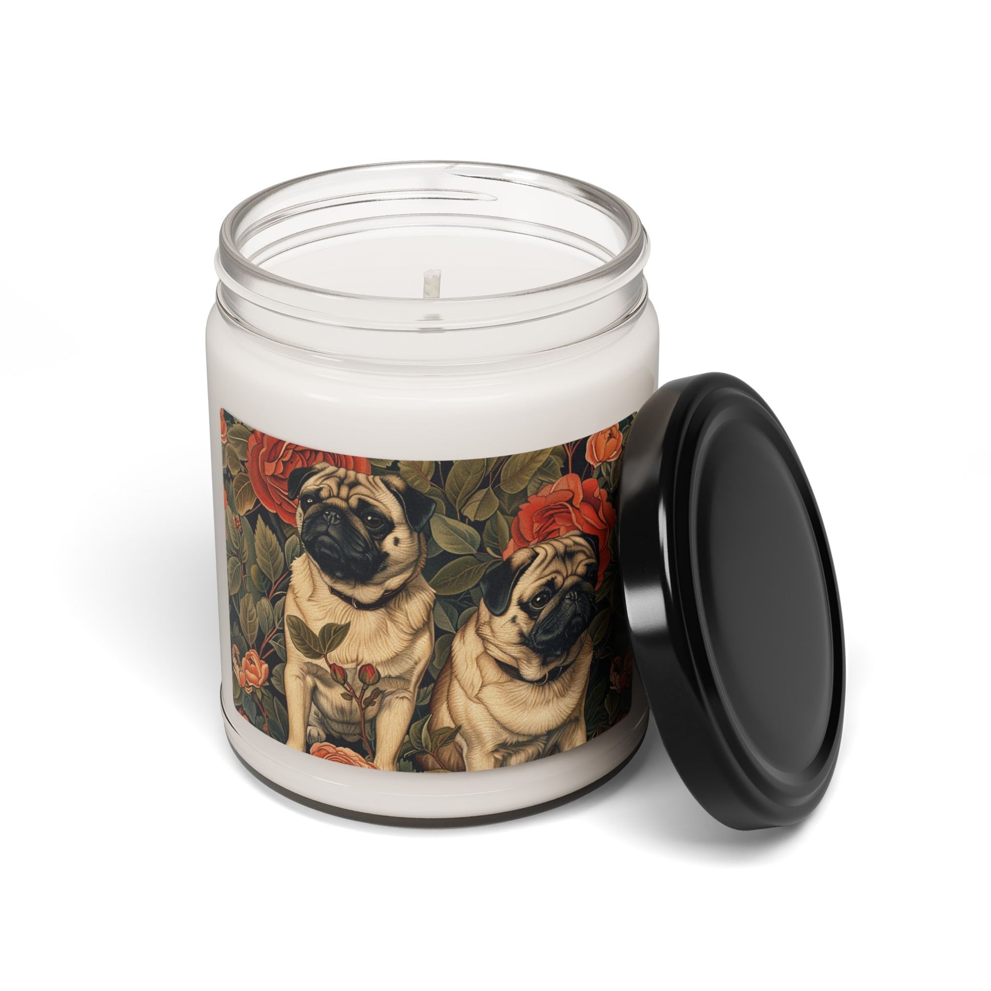 Blooming Pug Paradise Scented Soy Candle