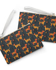 Dapper Dachshund Noir Glow Clutch Bag