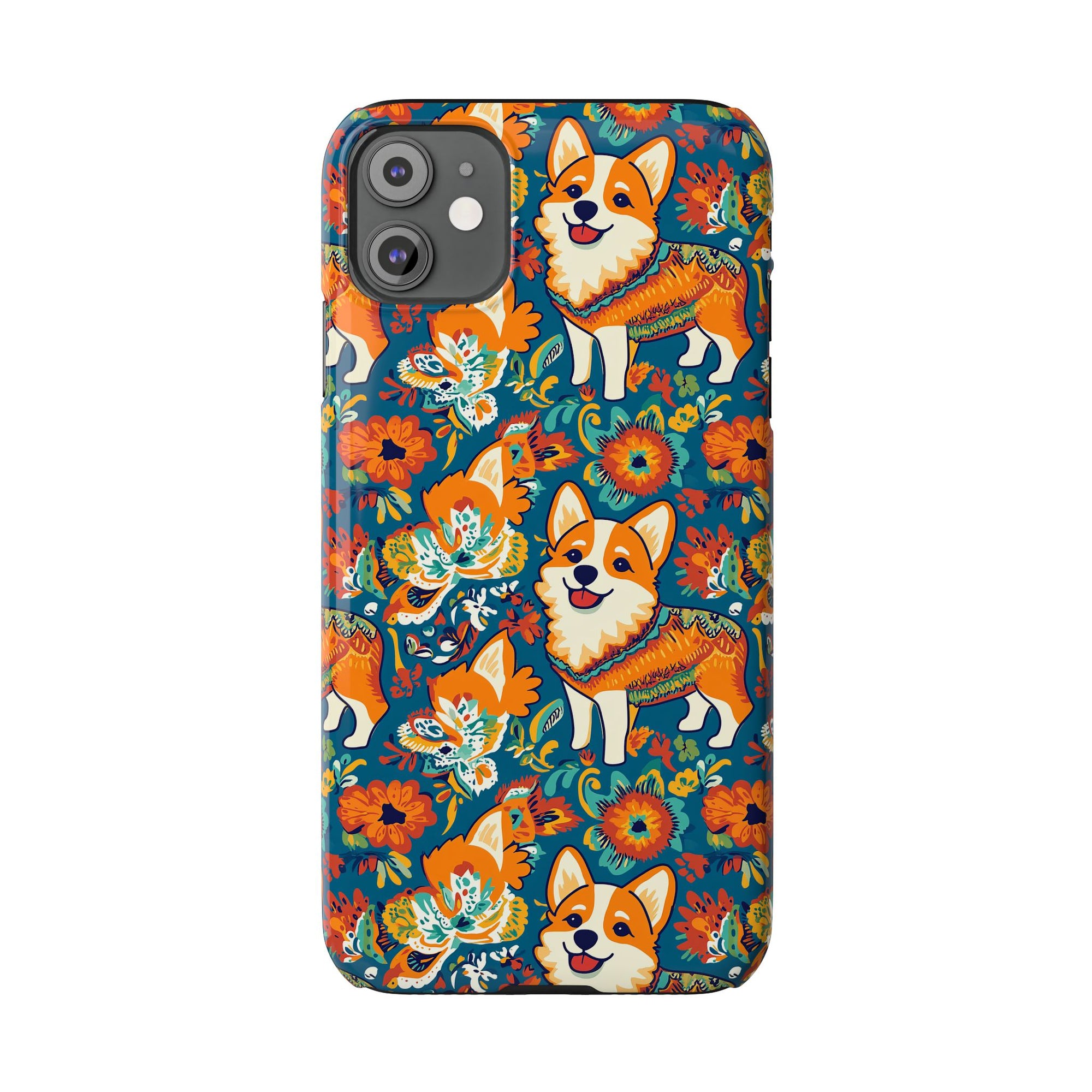 Corgi Carnival Couture Slim Phone Cases