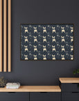 Frenchie Celestial Soar Matte Canvas, Framed