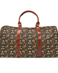 Dazzling Dachsund Blossoms & Foliage Waterproof Travel Bag