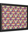 Glitchy Bulldog Blitz Matte Canvas, Framed