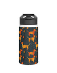 Dapper Dachshund Noir Glow Stainless Steel Water Bottle