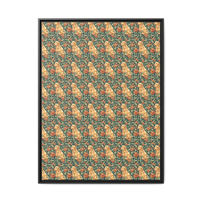 Blooming Goldie Glam Matte Canvas, Framed