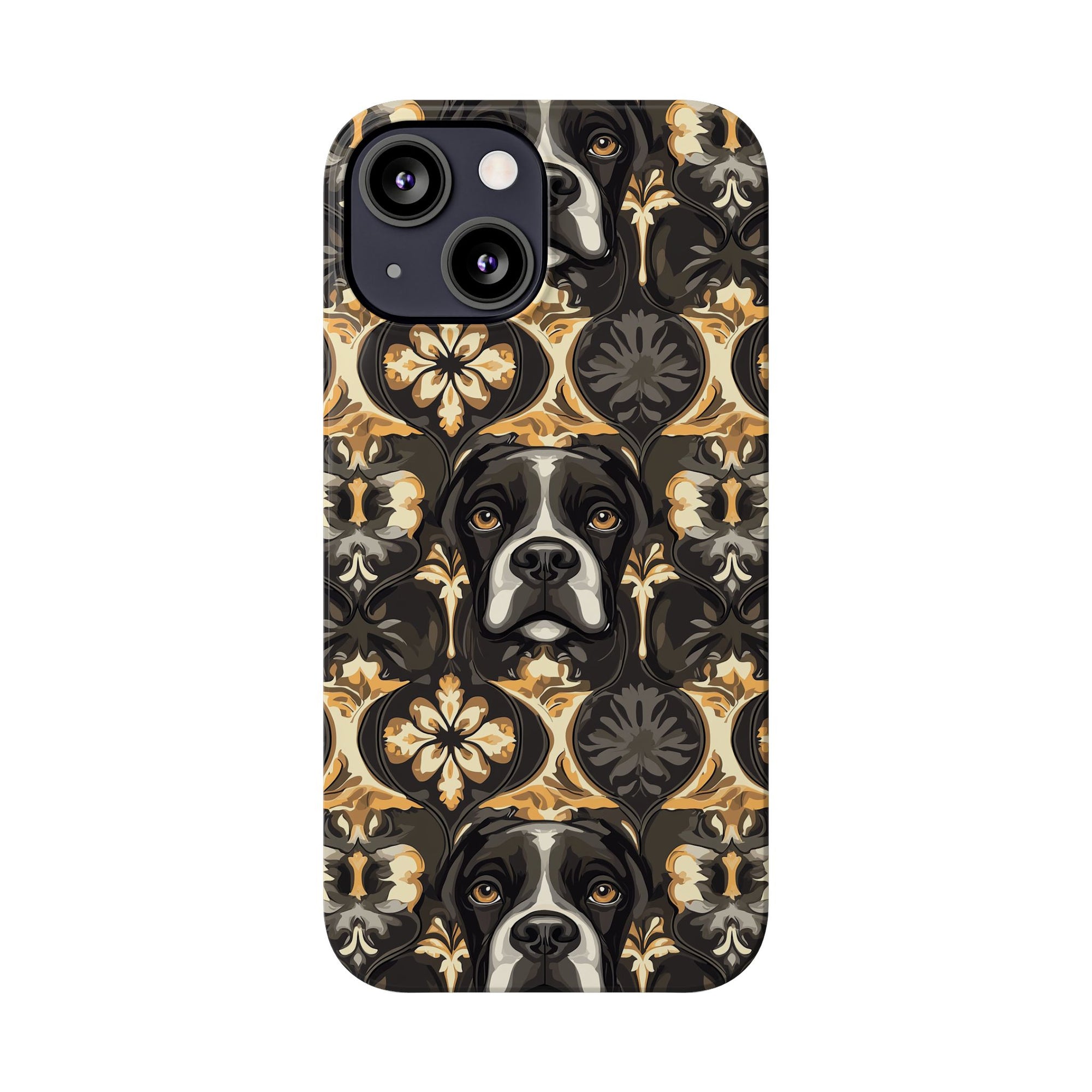 Manor Pup Boxer Royale Slim Phone Cases