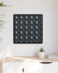 Frenchie Celestial Soar Matte Canvas, Framed