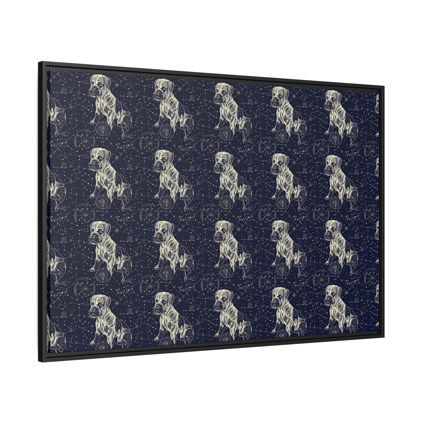 Celestial Boxer Bliss Matte Canvas, Framed