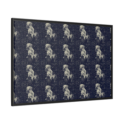 Celestial Boxer Bliss Matte Canvas, Framed