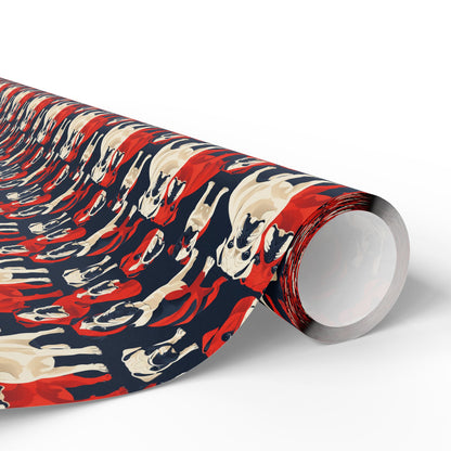 Bulldoggy Bliss Chomper Wrapping Paper