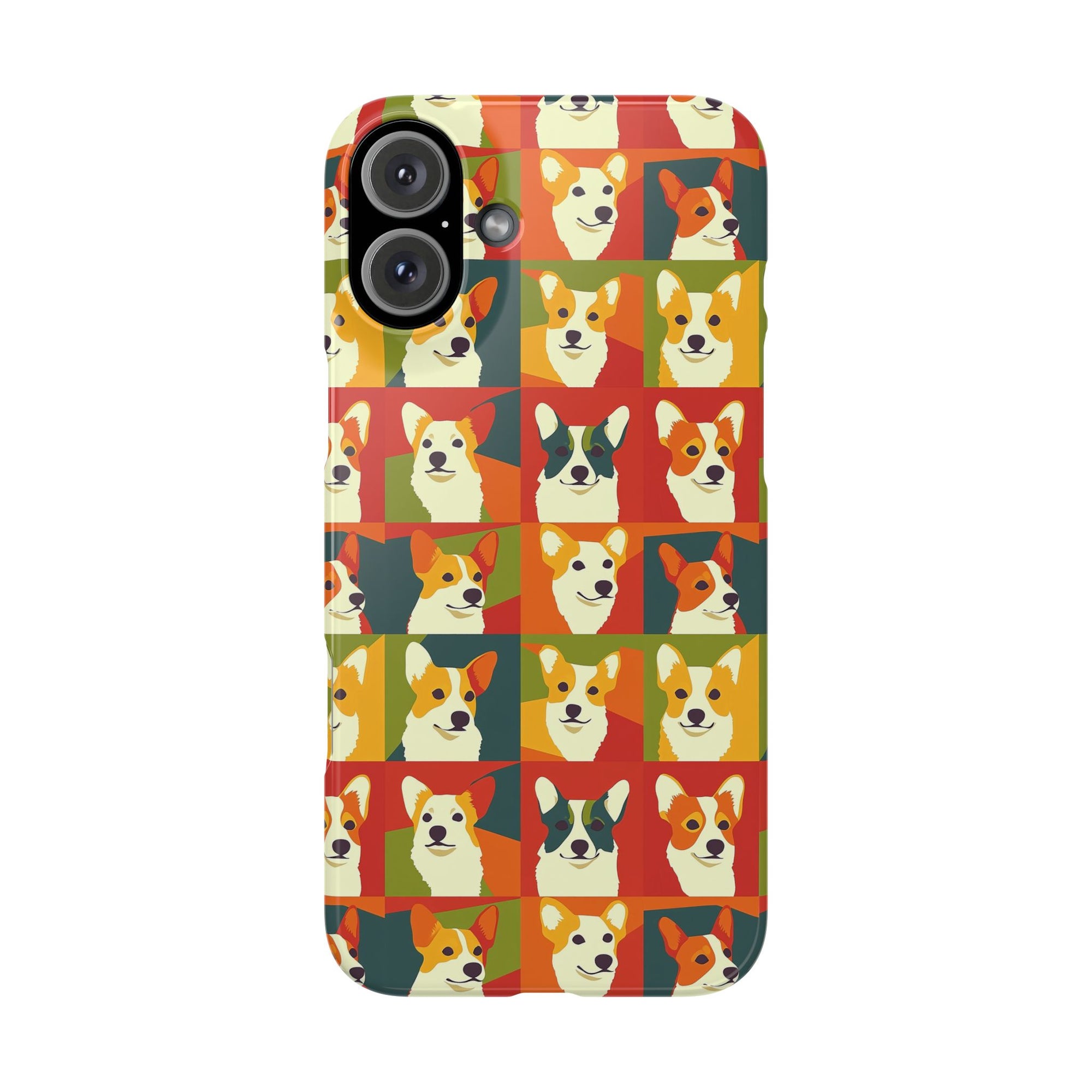 Corgi Chic Popart Pup Slim Phone Cases